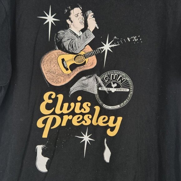Elvis Presley Shirt Mens Large Sun Records Graphic Music Rock Tee 2022 Classic - Picture 1 of 7